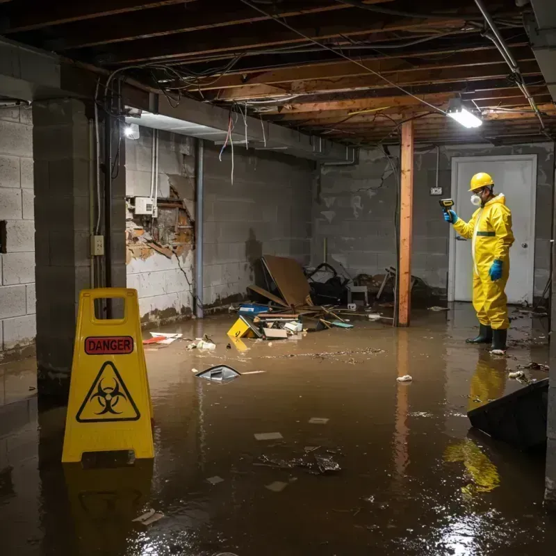 Flooded Basement Electrical Hazard in North Barrington, IL Property